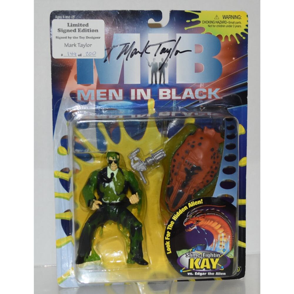 LIMITED SIGNED EDITION Men in Black Slime Fightin Kay vs Edgar the Alian NEW